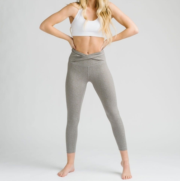 Cement Croisé Size 4 Hi-rise 7/8 24" Zyia Leggings - Picture 1 of 7